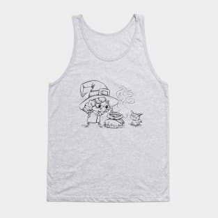 Witch and cat Tank Top